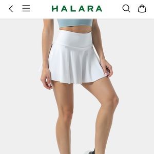 Halara White Skort